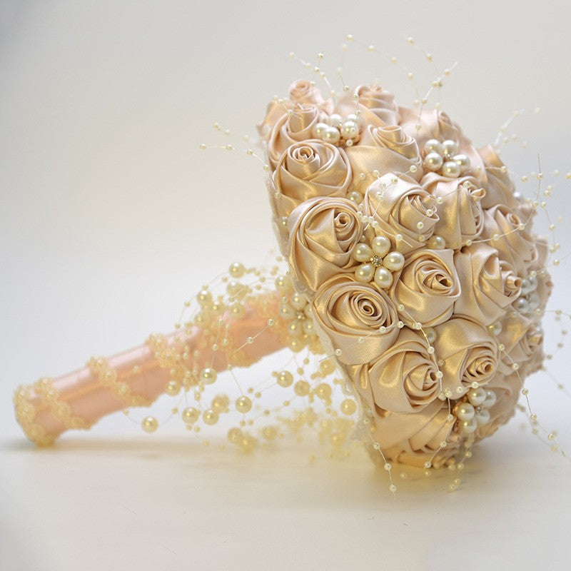 809 Wedding bride holding flower bead simulation flower forged cloth as a souvenir for Valentine's Day