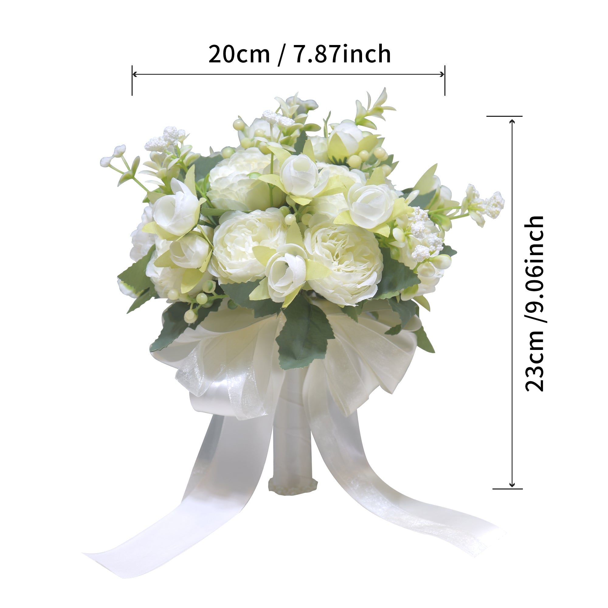 164Bridal bouquet for weddings, proposals, marriage registration, made of artificial flowers. Suitable for wedding dress parties, photography and photo shoots.