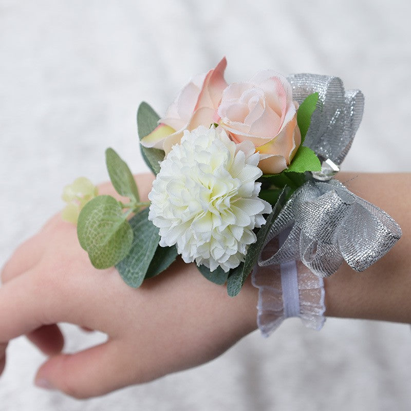 520 wedding supplies decoration chest flower wrist flower decoration simulation flower