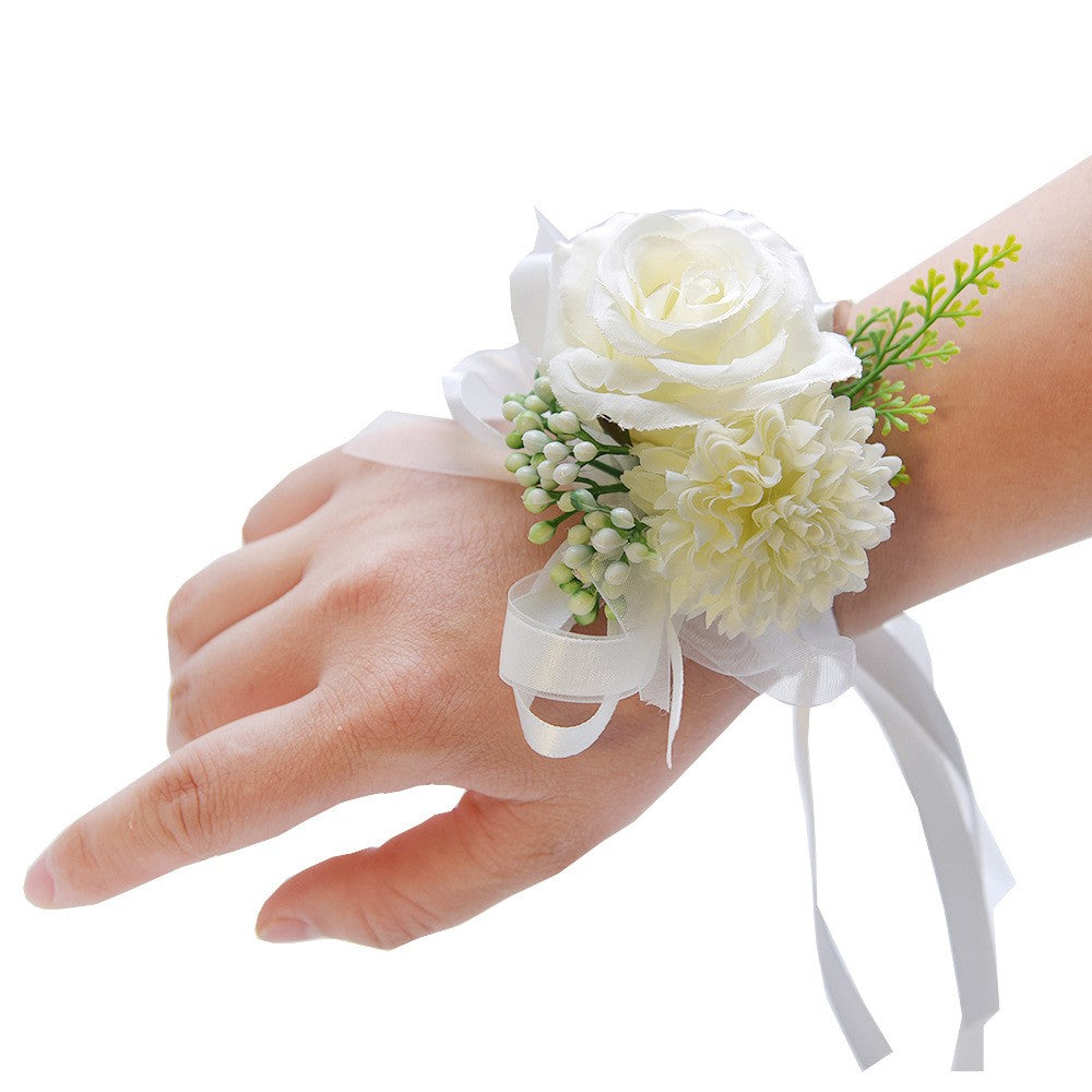 2019Hand ceremony wedding corsage wedding welcome meeting guest Sen Shijin flower bridesmaid sisters wrist flower