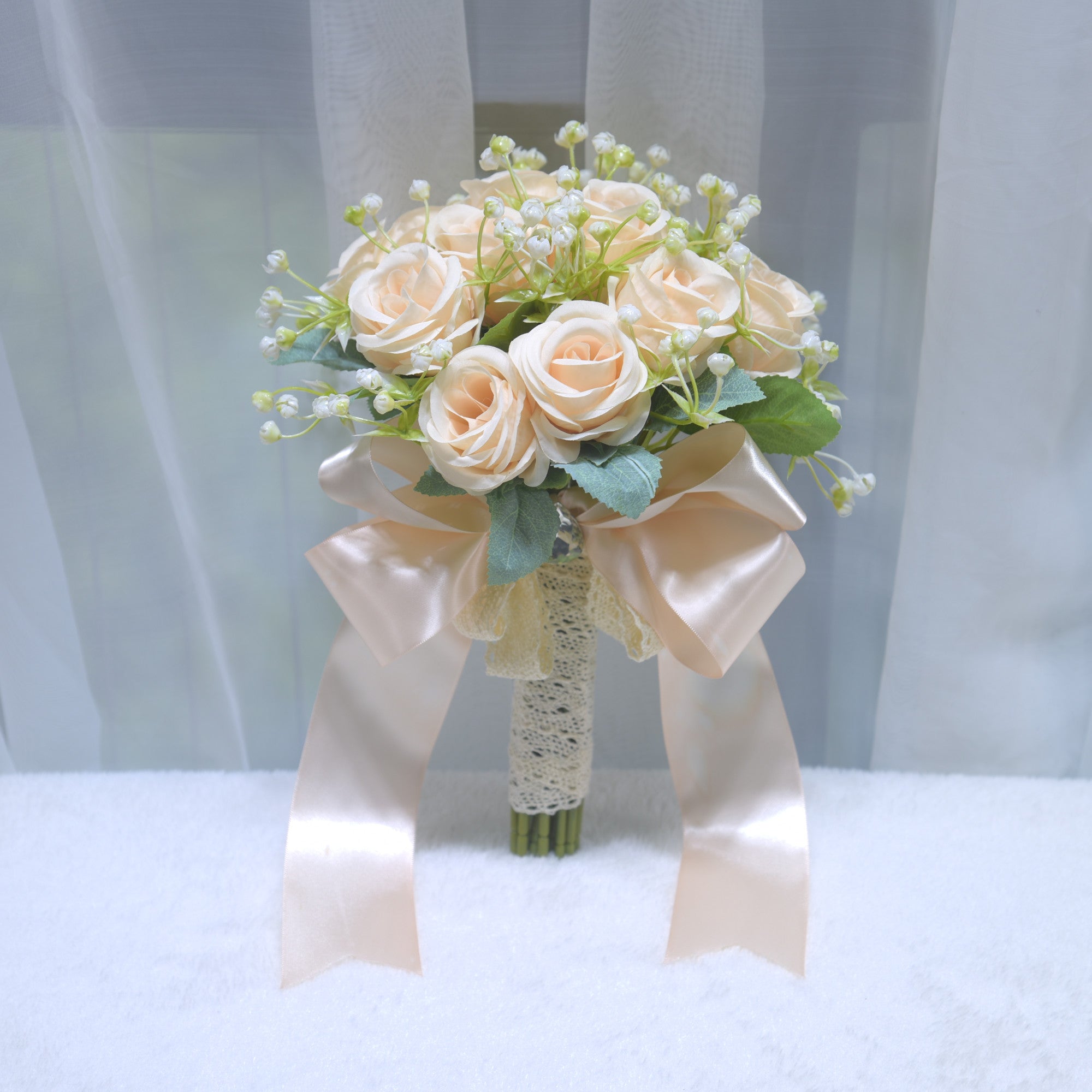 186Bridal wedding holding flower, wedding certificate, simulated flower, wedding photo shooting props, holding flower