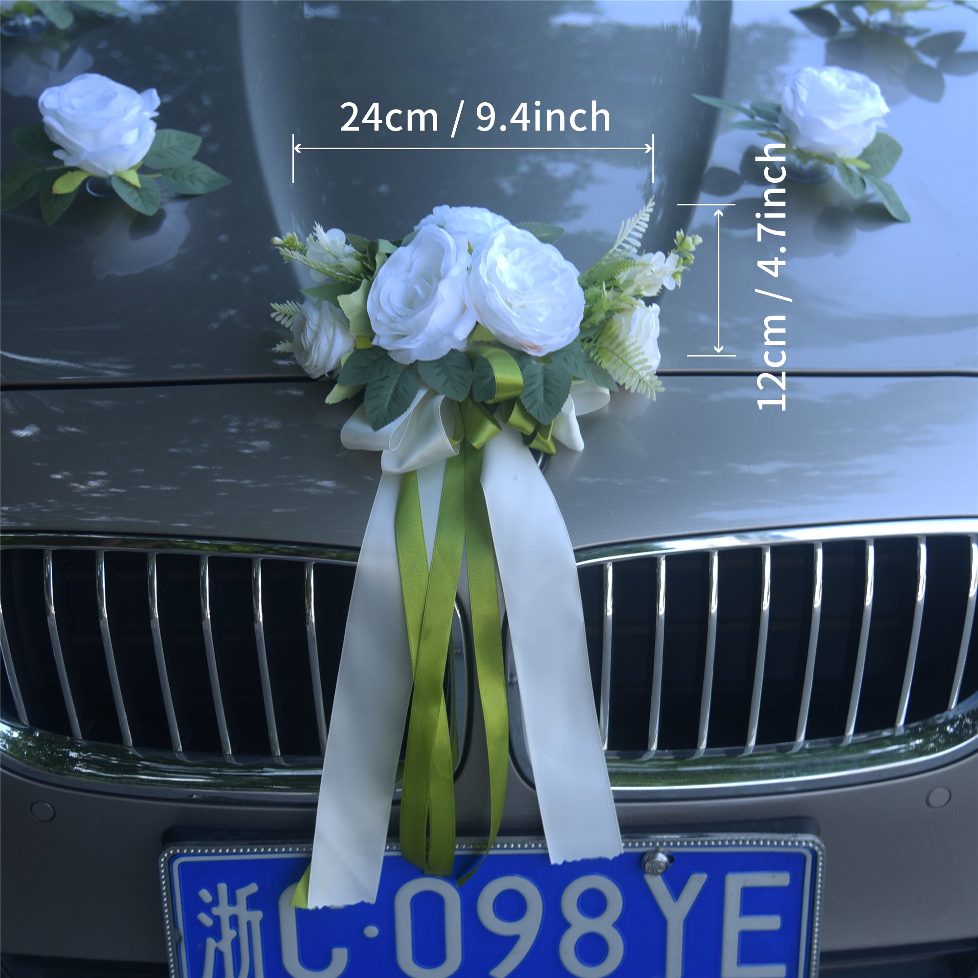 136Wedding car decoration, front flower, wedding supplies, wedding host, wedding car decoration set