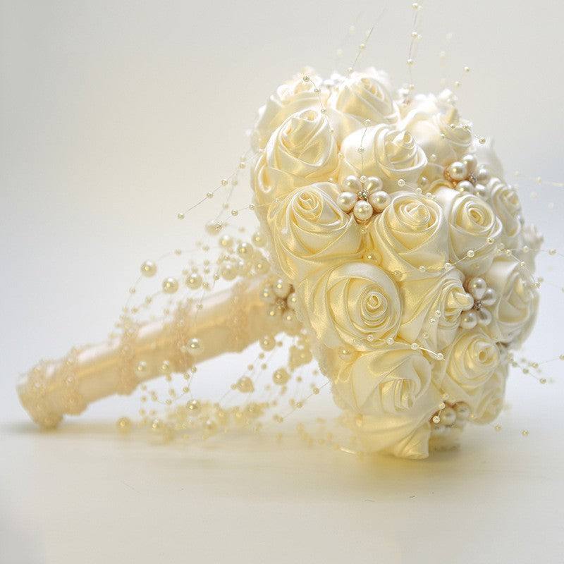 809 Wedding bride holding flower bead simulation flower forged cloth as a souvenir for Valentine's Day