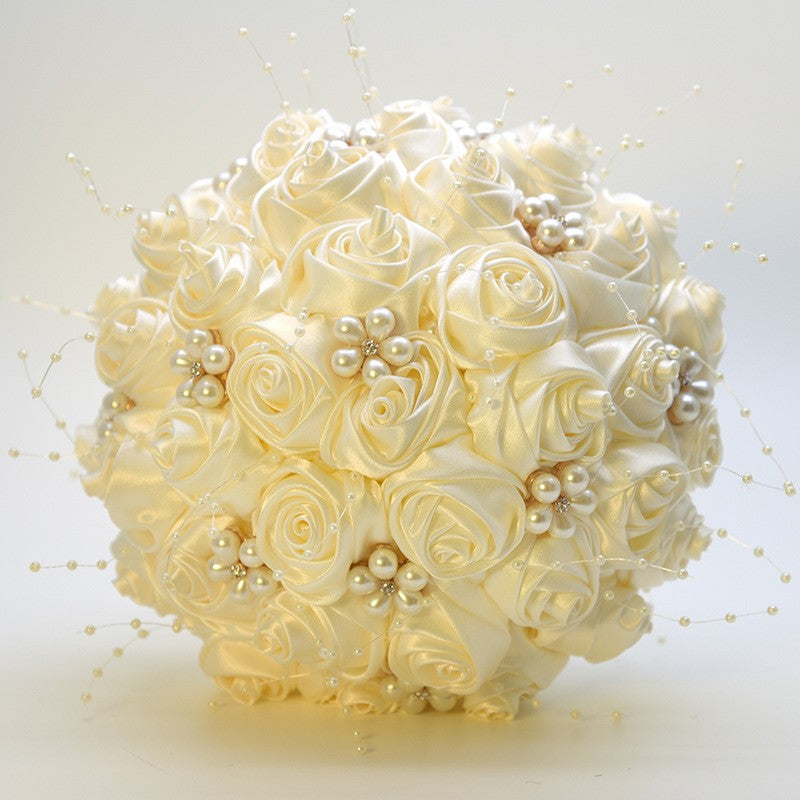 809 Wedding bride holding flower bead simulation flower forged cloth as a souvenir for Valentine's Day