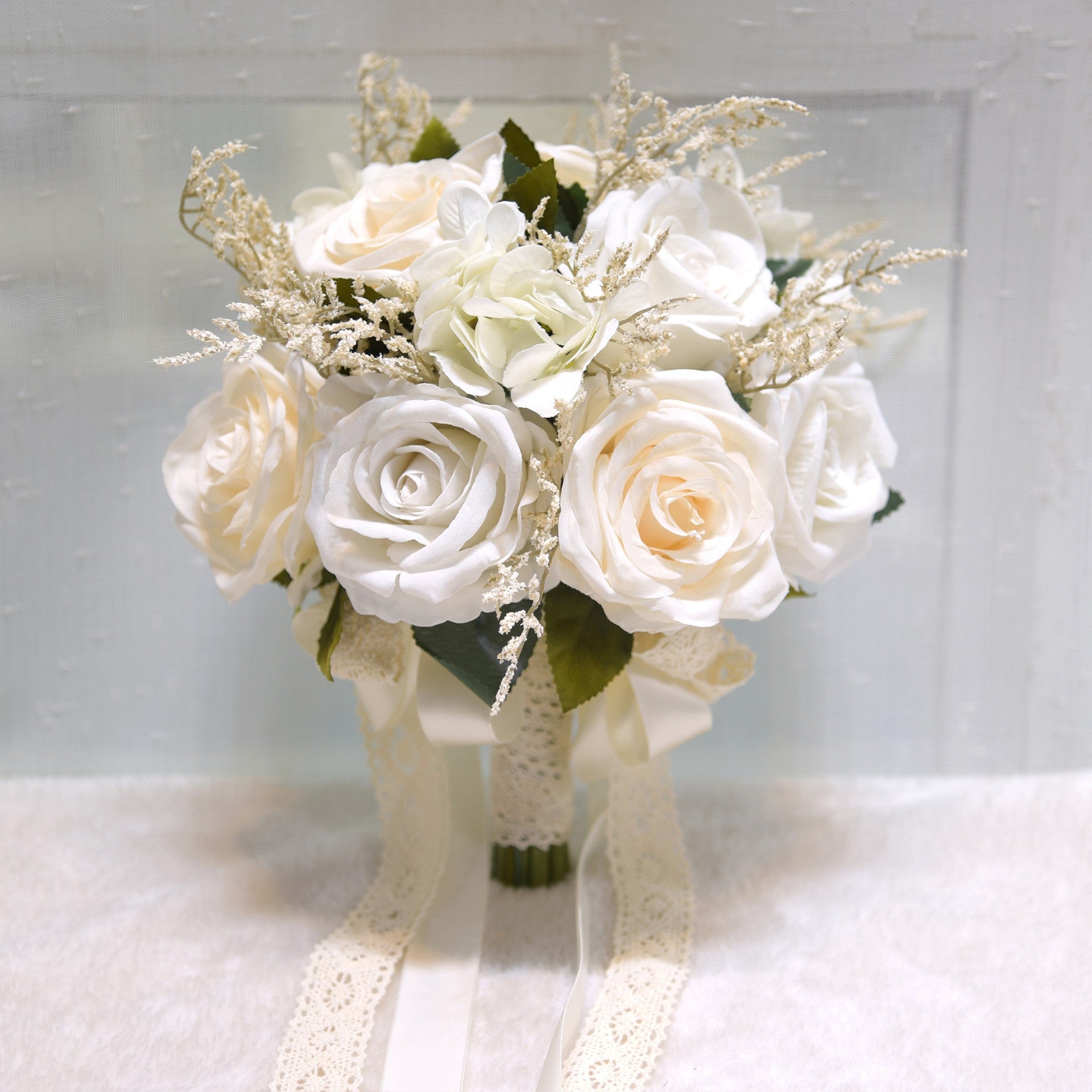 958 Outdoor artificial rose simulation floral fragrance Penang retro groom bride wedding bouquet wedding supplies