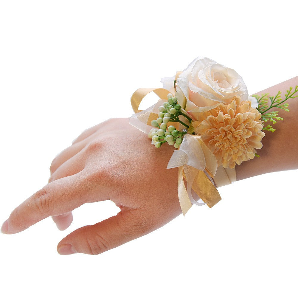 2019Hand ceremony wedding corsage wedding welcome meeting guest Sen Shijin flower bridesmaid sisters wrist flower