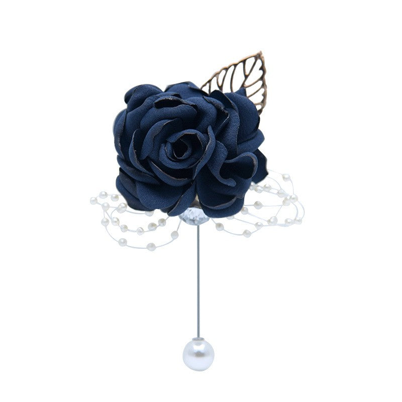 D673Bride bridesmaid sisters group wrist flower corsage wedding supplies children dance hand flower decoration