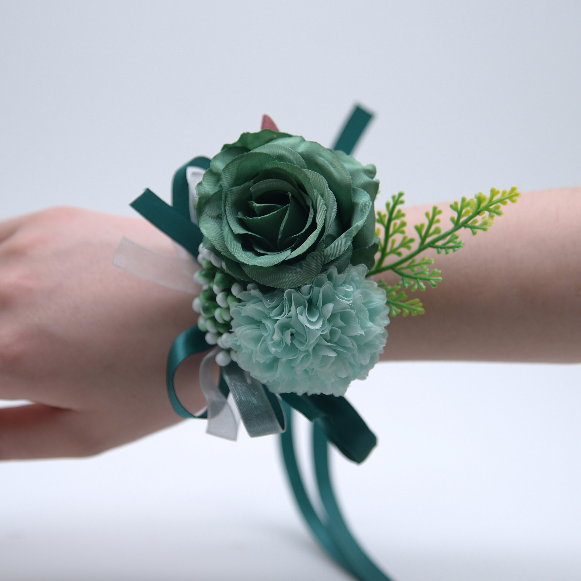 2019Hand ceremony wedding corsage wedding welcome meeting guest Sen Shijin flower bridesmaid sisters wrist flower