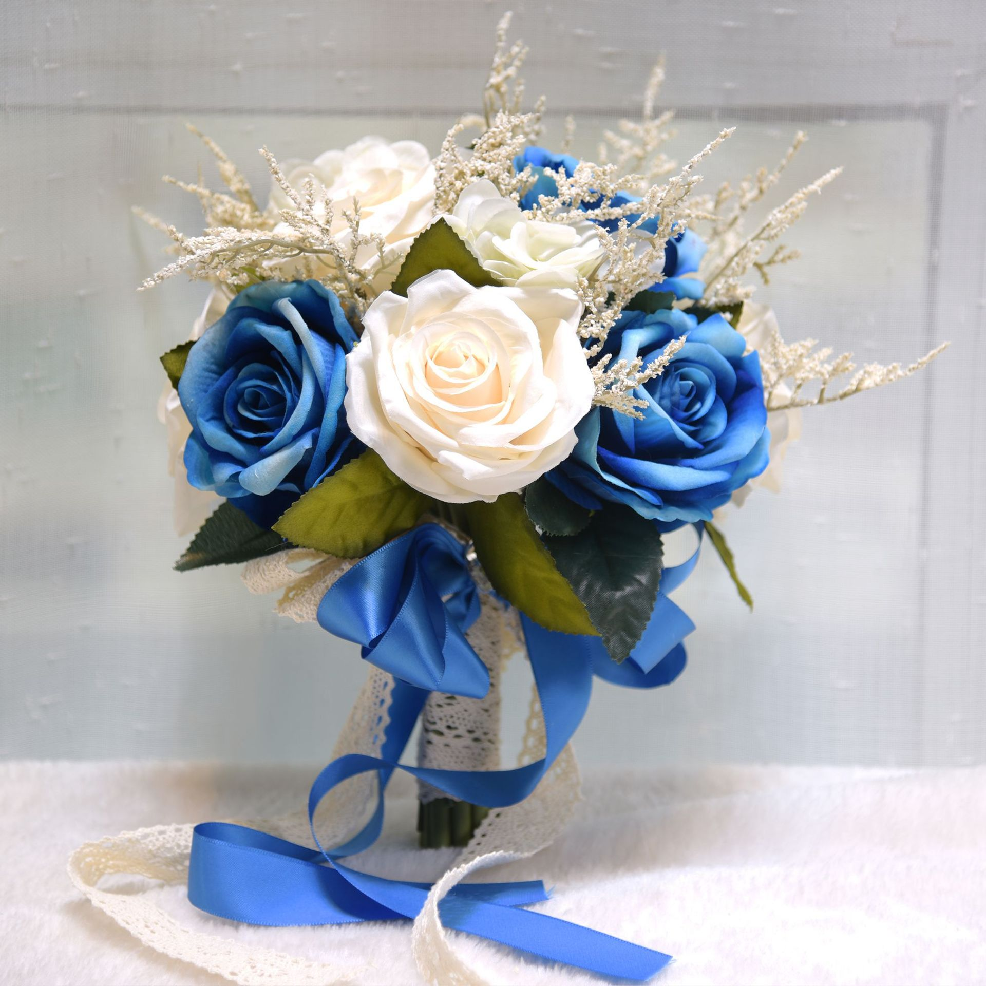 958 Outdoor artificial rose simulation floral fragrance Penang retro groom bride wedding bouquet wedding supplies