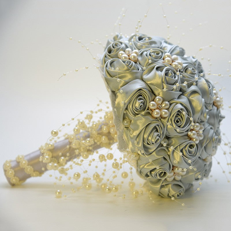 809 Wedding bride holding flower bead simulation flower forged cloth as a souvenir for Valentine's Day