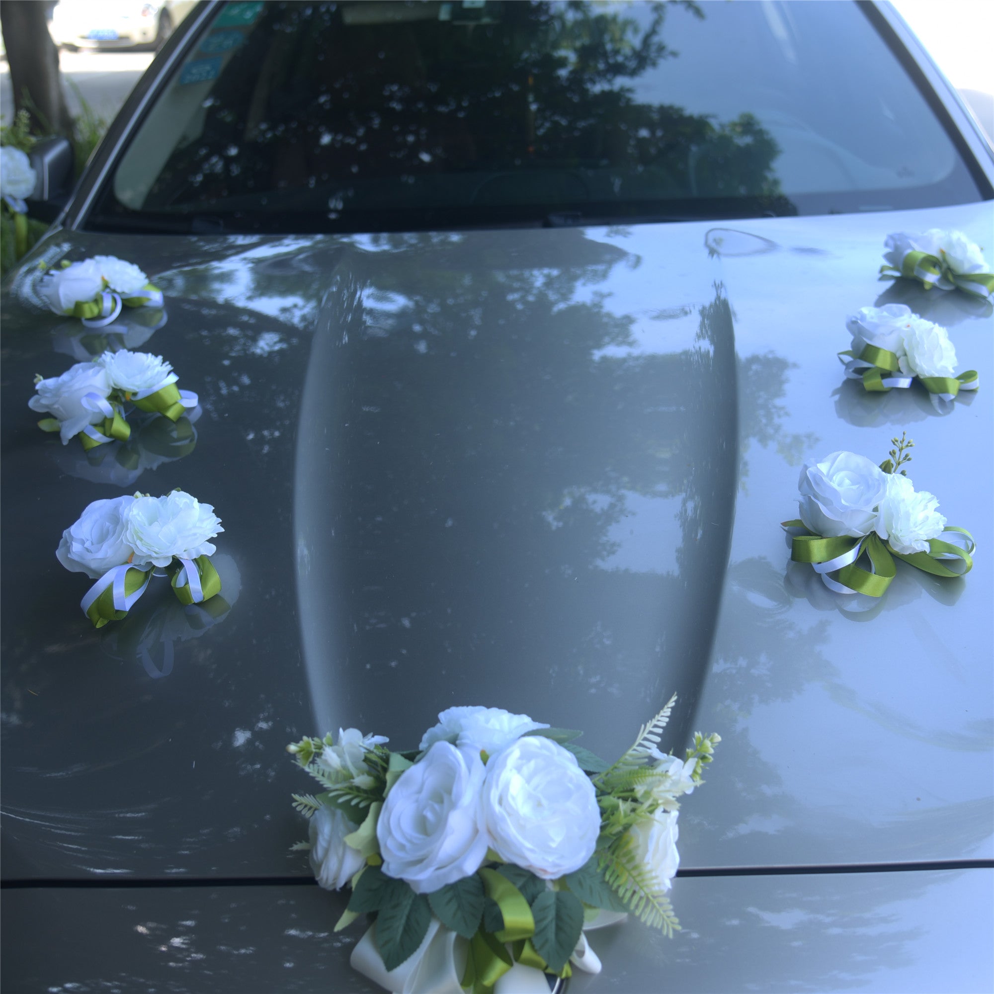 137Wedding car decoration, front flower, wedding supplies, wedding host, wedding car decoration set
