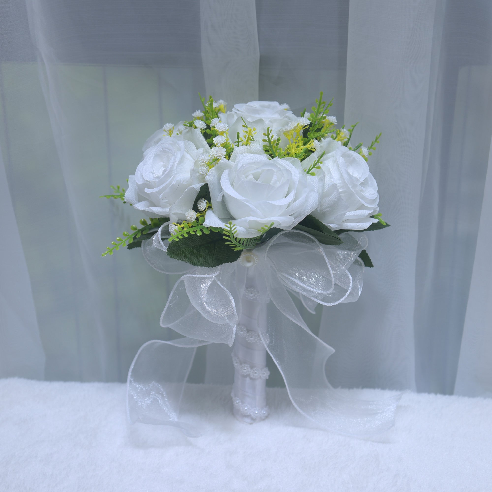 188Wedding Holding Flowers Proposal Bouquet Wedding Photography Bridal Rose Simulation Fake Flowers