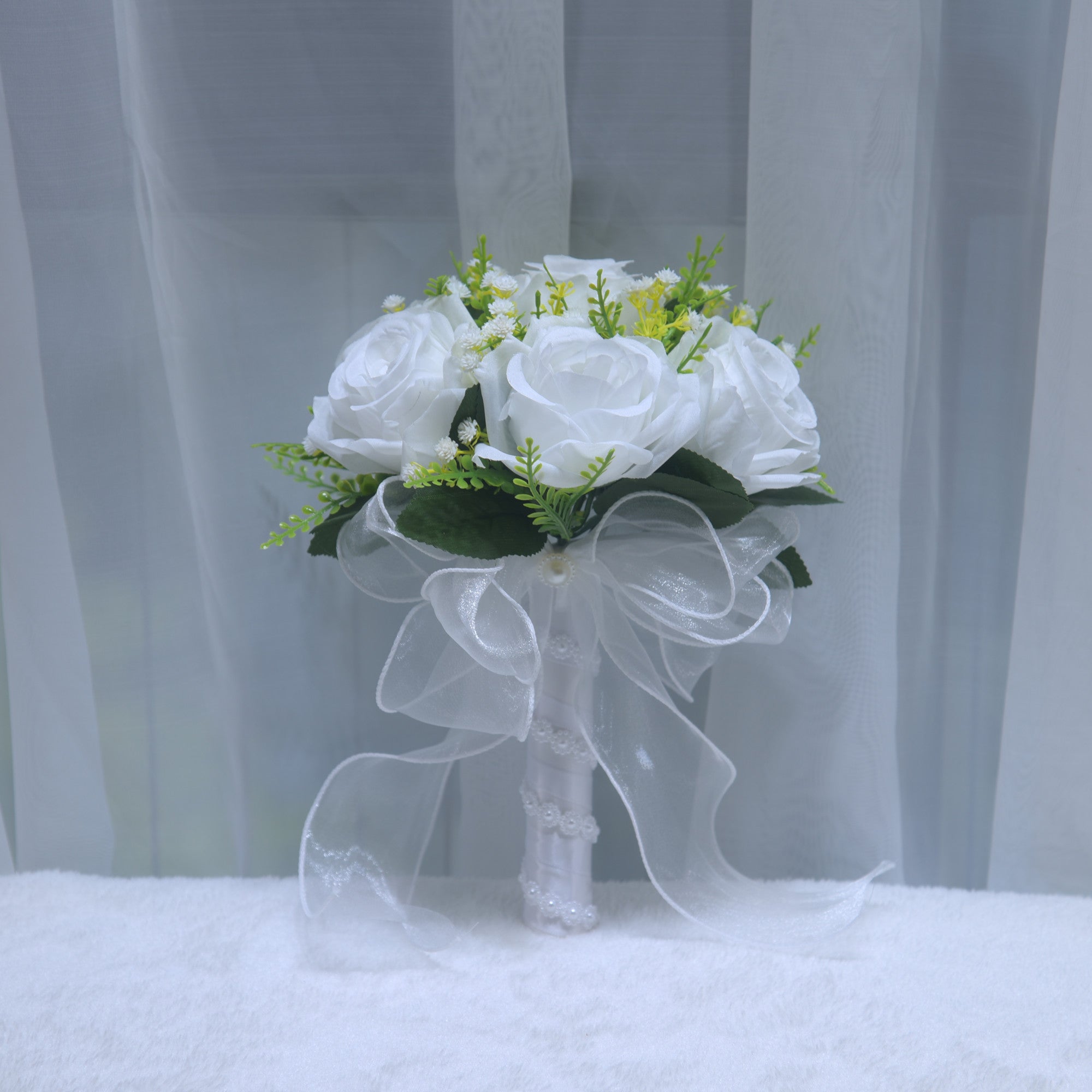 188Wedding Holding Flowers Proposal Bouquet Wedding Photography Bridal Rose Simulation Fake Flowers