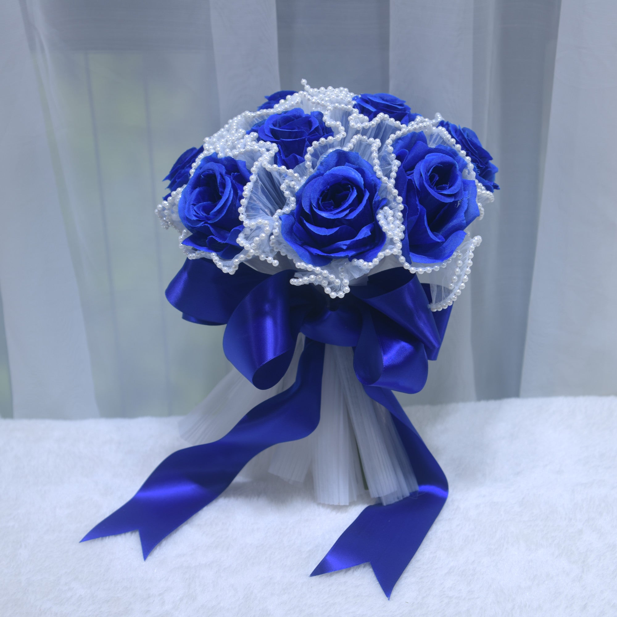 190Outdoor Wedding Simulation Rose Handheld Flower Western Bridal Handheld Flower