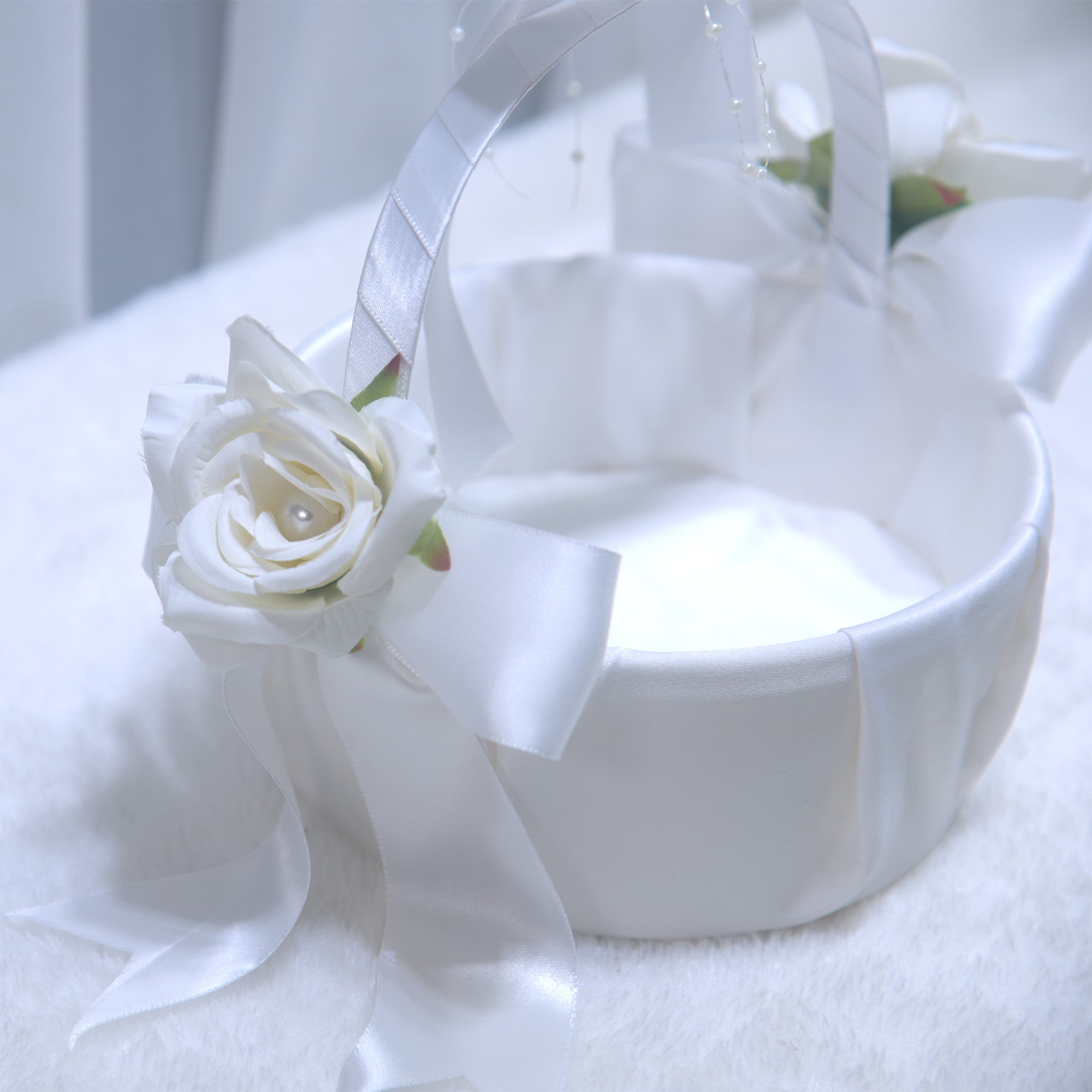 202 Wedding flower basket, flower girl scattering petals, hand-held basket, European lace basket, dance basket