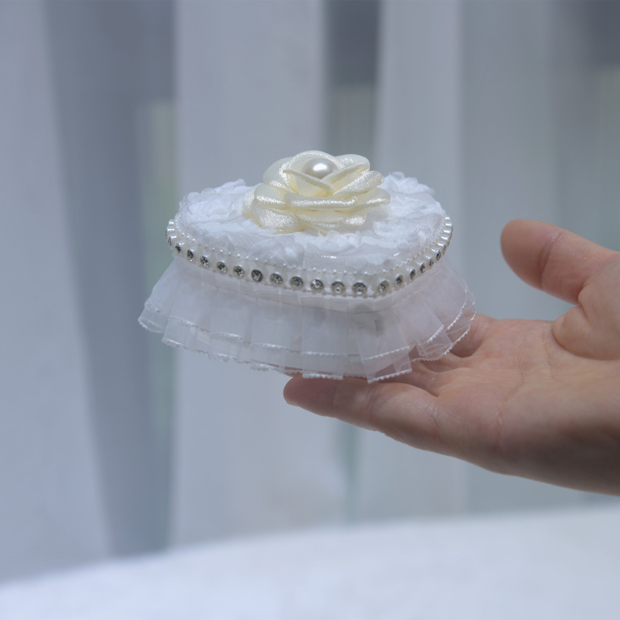 215 Wedding ring storage box, lace jewelry box, earring necklace jewelry box, wedding candy box
