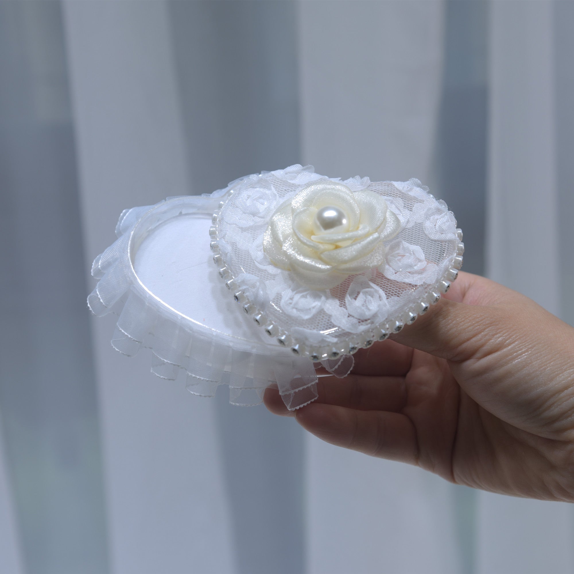 215 Wedding ring storage box, lace jewelry box, earring necklace jewelry box, wedding candy box