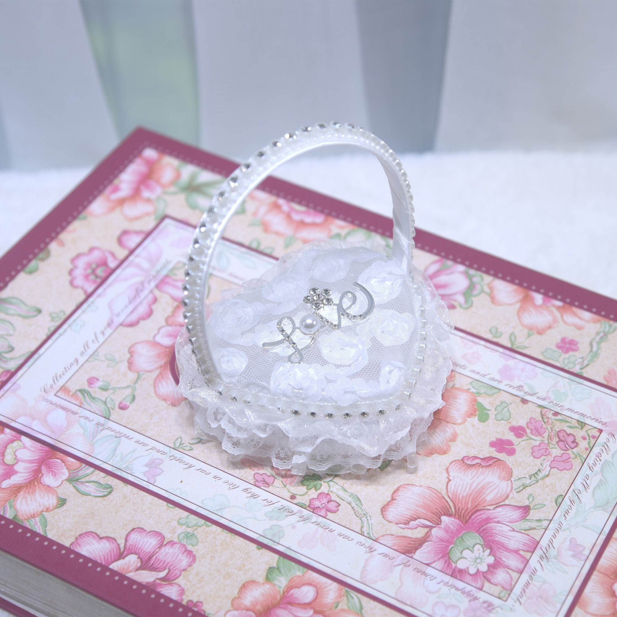 216  Proposal Ring Box Lace Love Wedding Accessories Storage Box Wedding Candy Box