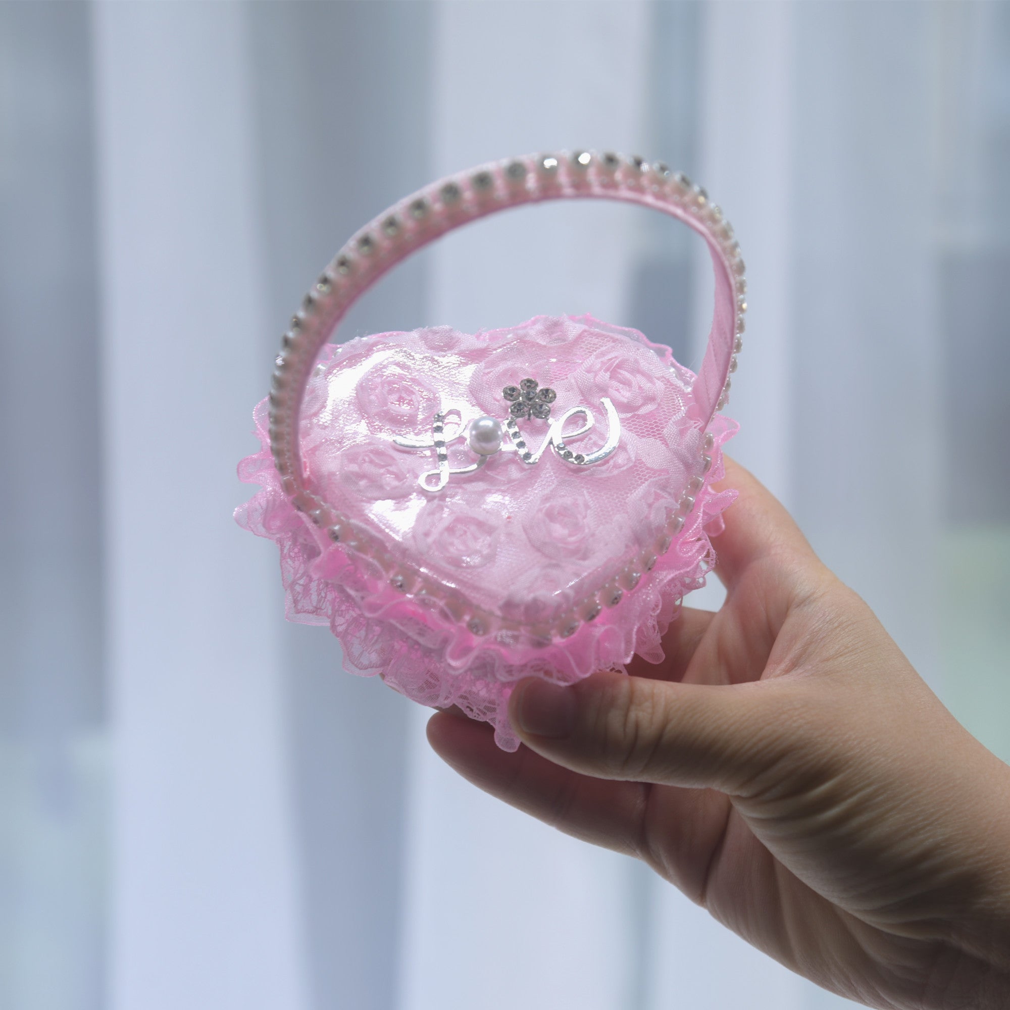216  Proposal Ring Box Lace Love Wedding Accessories Storage Box Wedding Candy Box