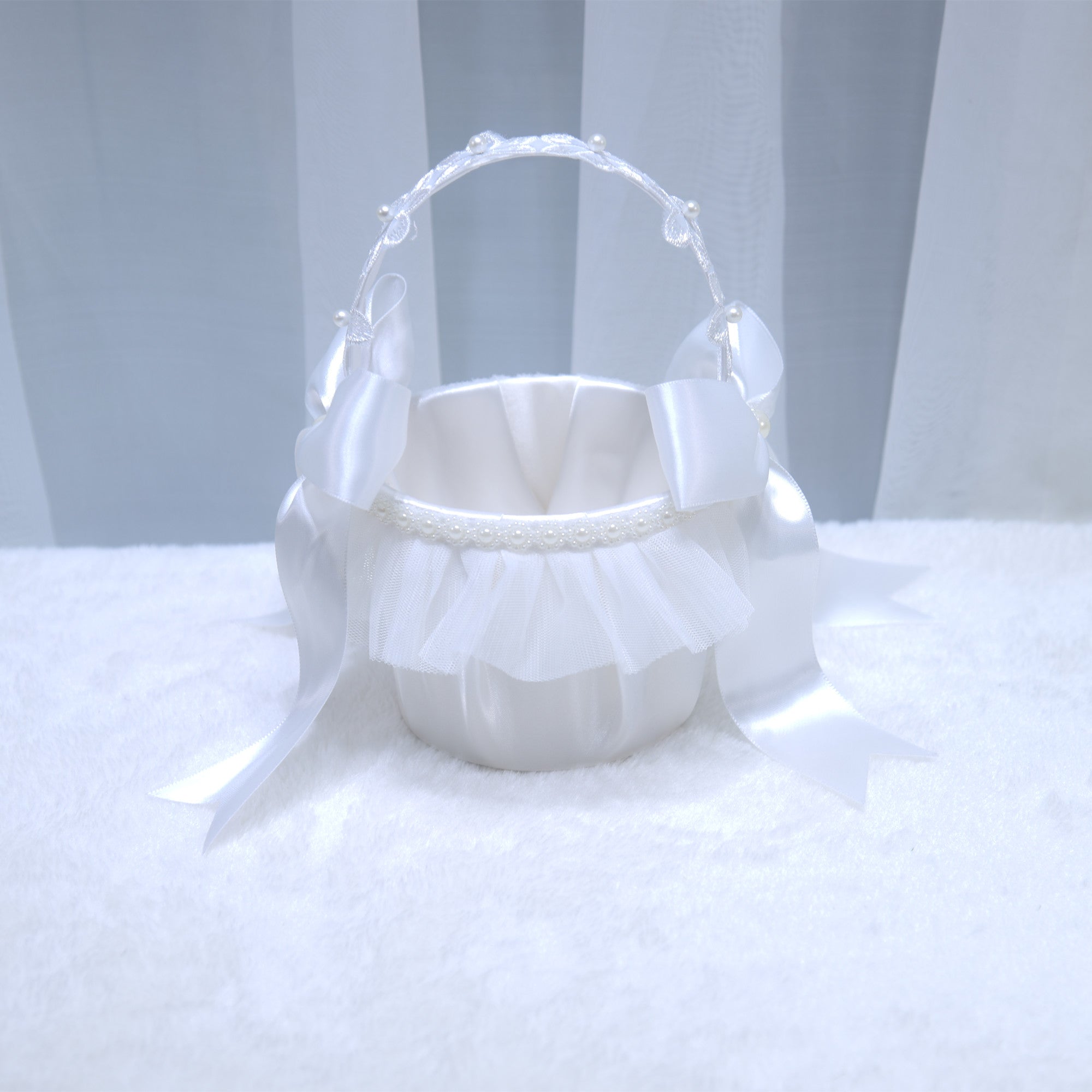 221 Flower girl scattering flower basket, lace decorative flower basket, storage basket, bridesmaid carrying small basket