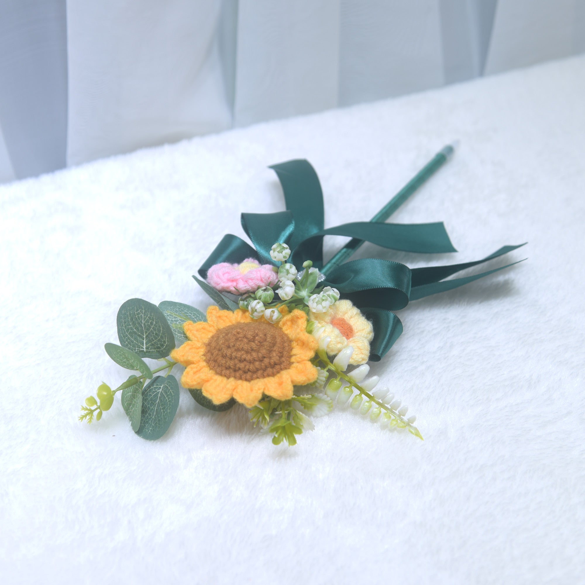 237 Wedding Oath Card Signature Pen Handmade Flower Pen Gift for Teacher Graduation Season Gift