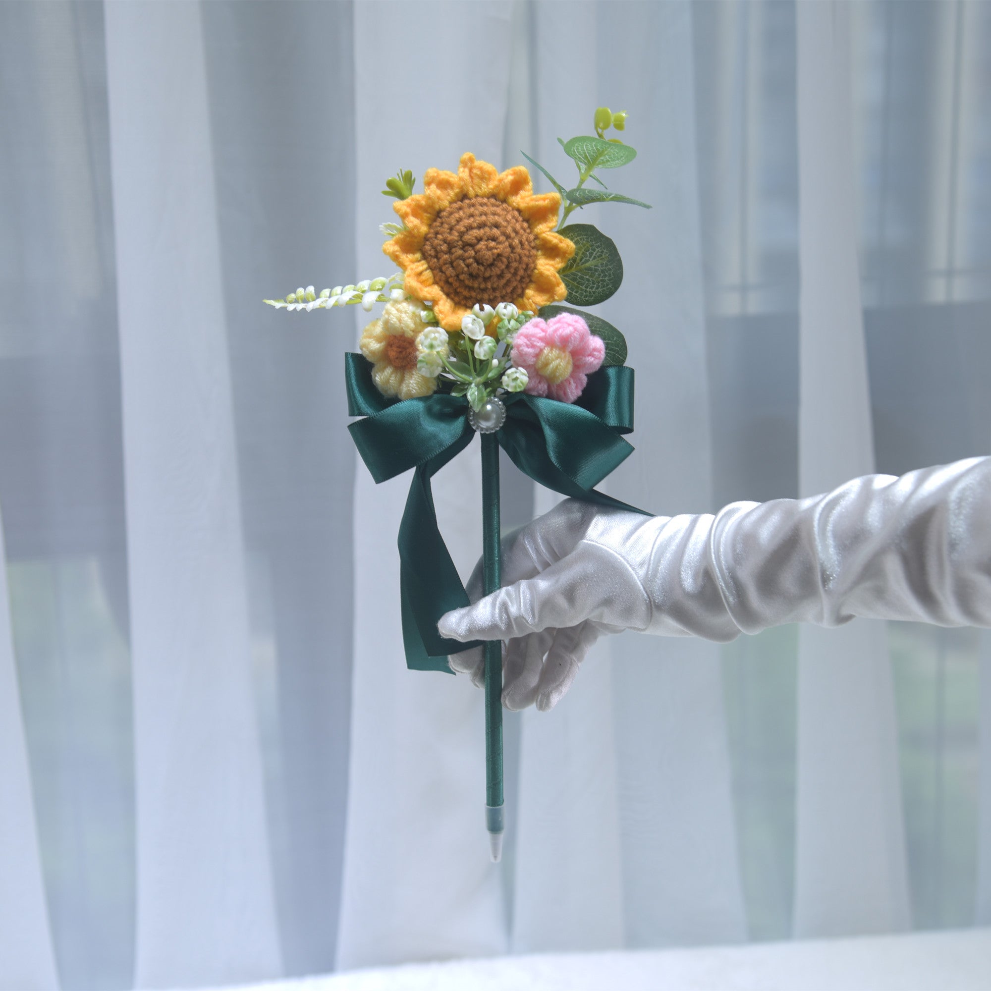 237 Wedding Oath Card Signature Pen Handmade Flower Pen Gift for Teacher Graduation Season Gift