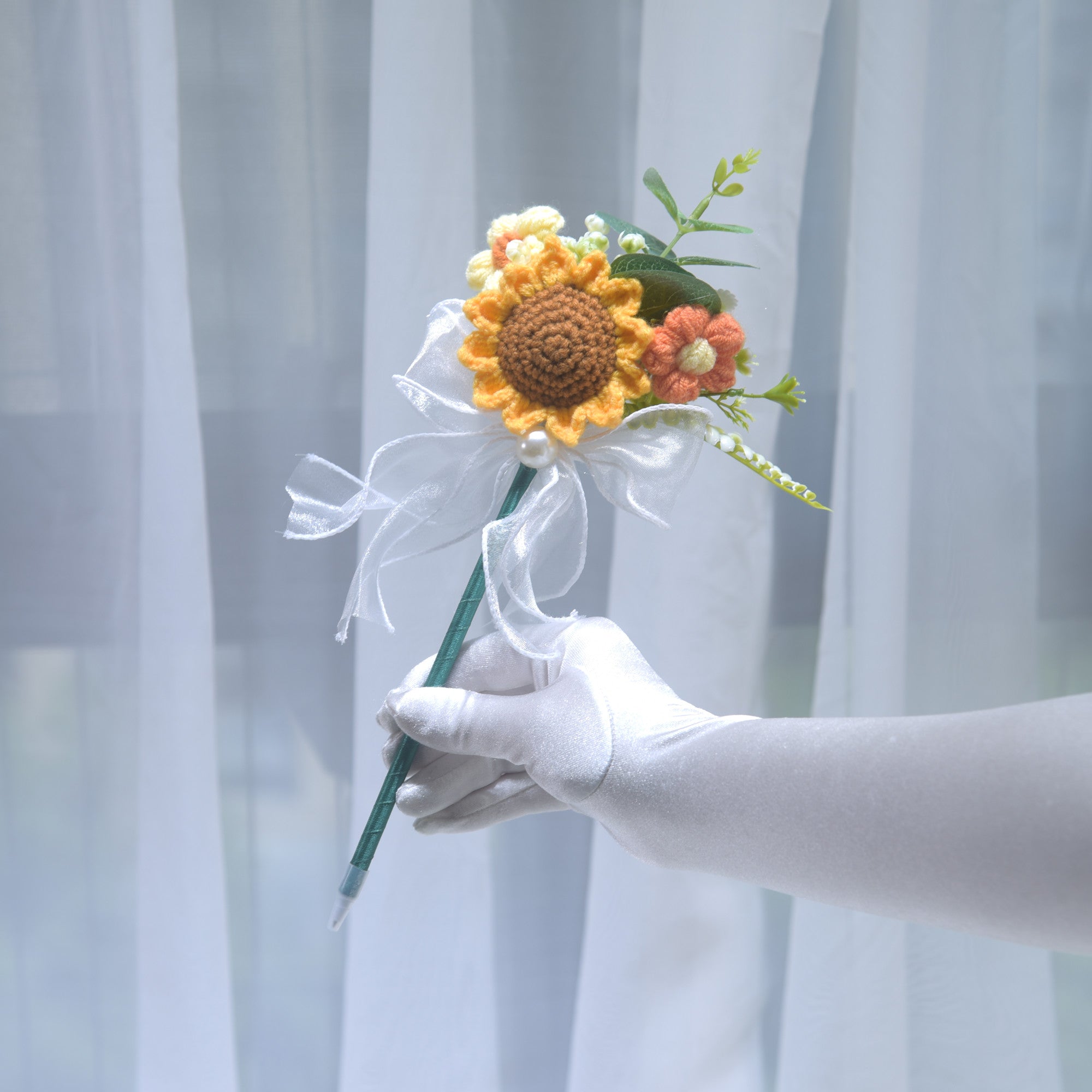 237 Wedding Oath Card Signature Pen Handmade Flower Pen Gift for Teacher Graduation Season Gift