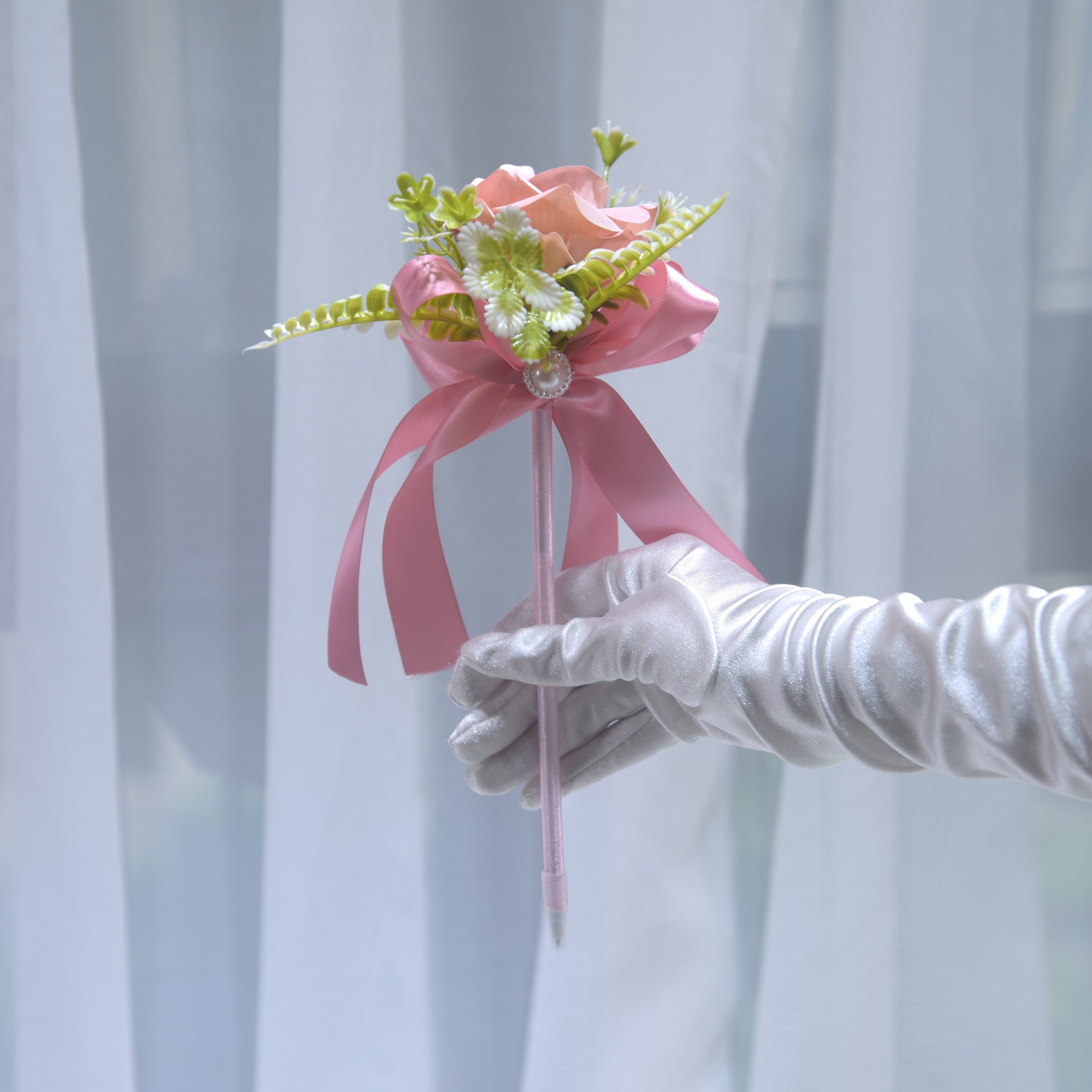 238 Wedding Sign in Book Signature Pen Handmade Flower Pen Ballpoint Pen Gift Rose Pen