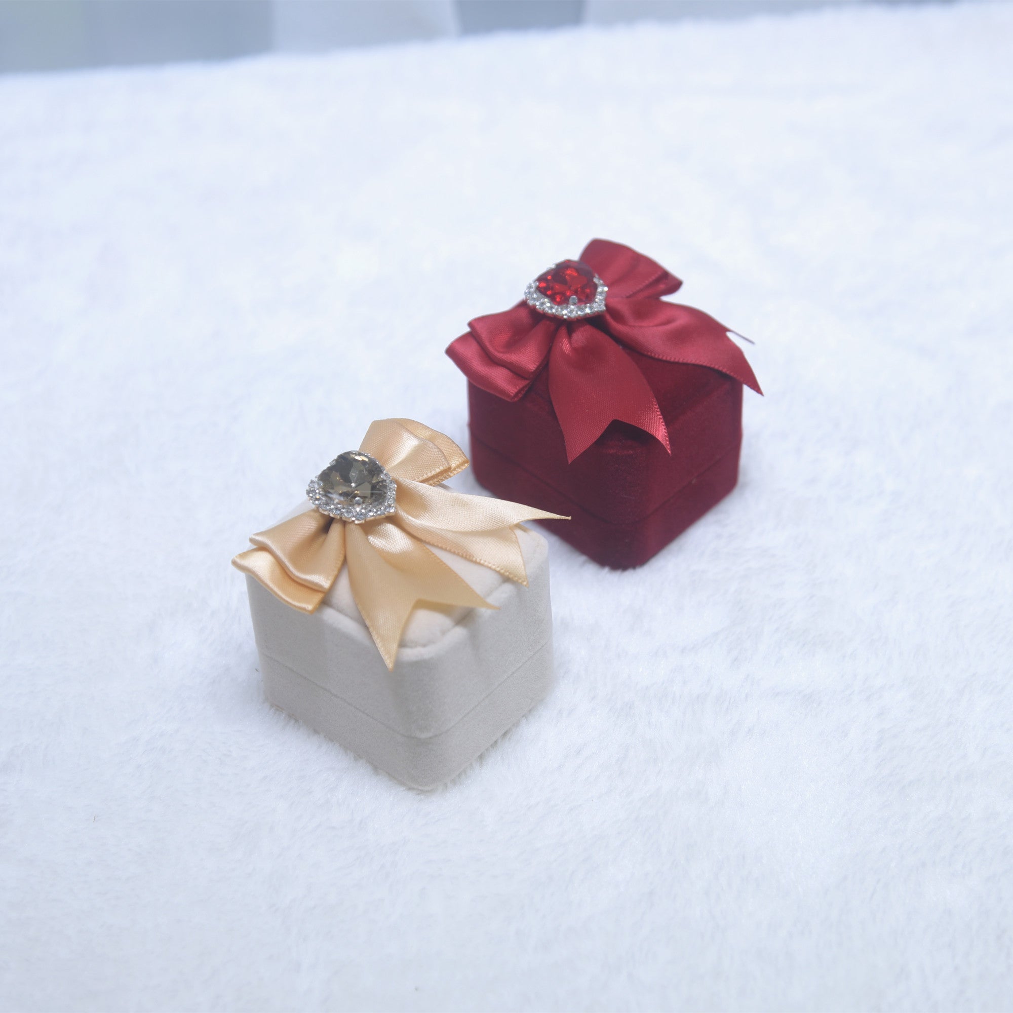 211 Bow jewelry box, proposal ring box, wedding necklace storage box, Valentine's Day gift jewelry box