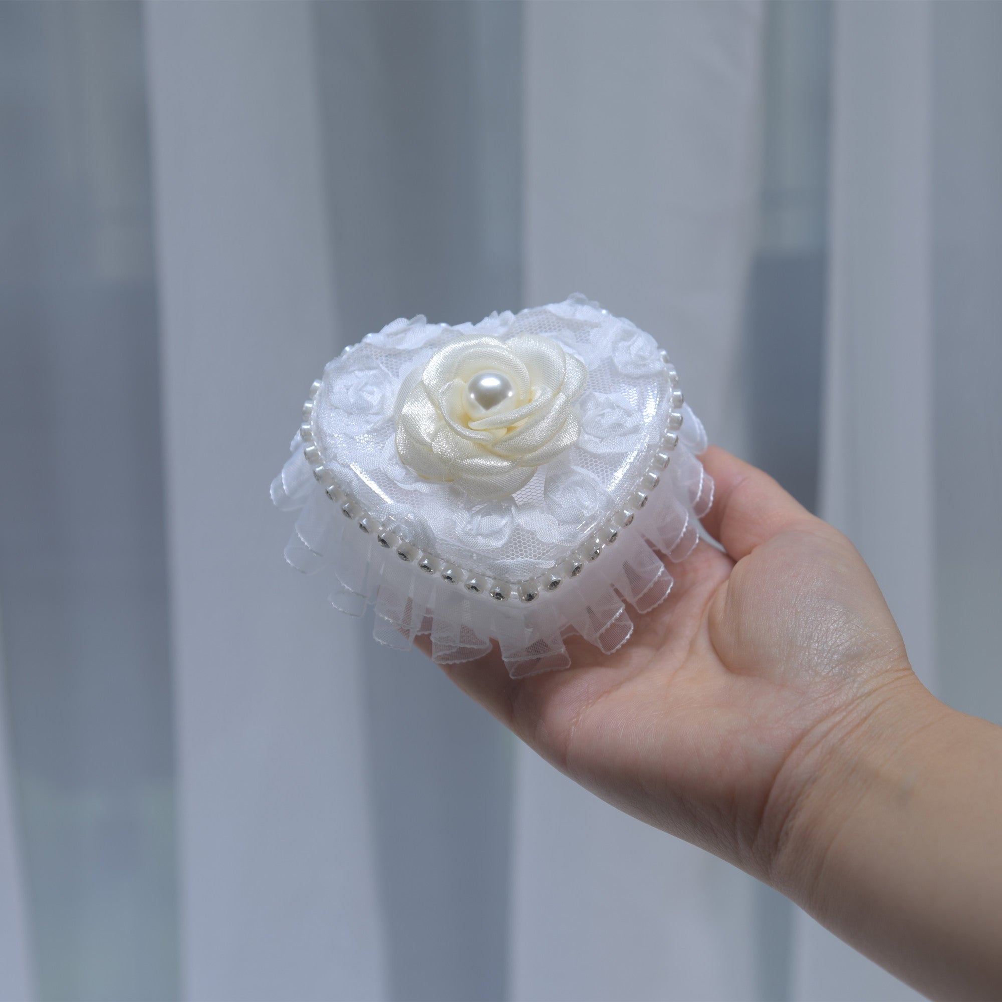 215 Wedding ring storage box, lace jewelry box, earring necklace jewelry box, wedding candy box